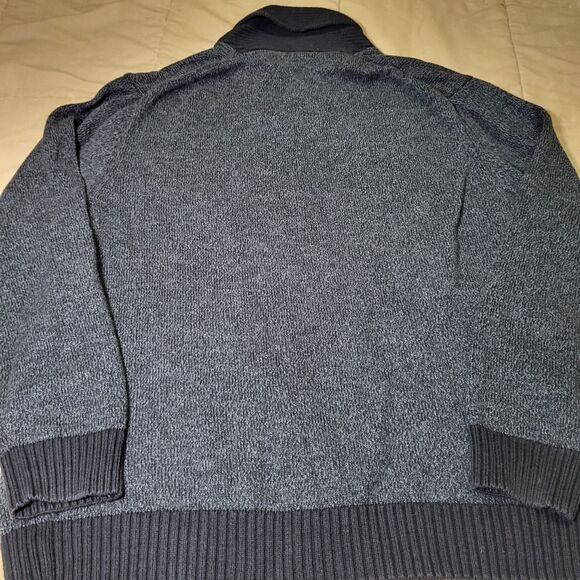 Jos A Bank Executive Collection Shawl Collar  XXL Gray 100% Cotton Pullover - Picture 3 of 3